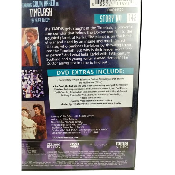 Doctor Who Timelash Colin Baker Sixth Doctor Story 142 BBC Video - Picture 4 of 4